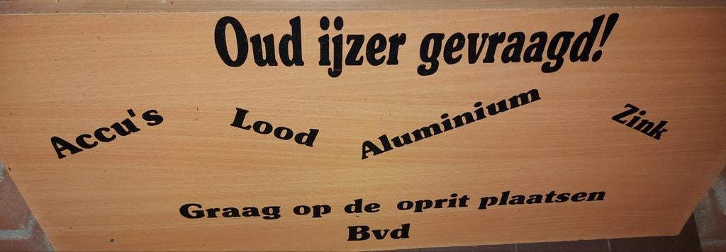 Gezocht oud ijzer en metalen Zutphen en omgeving, Ophalen of Verzenden