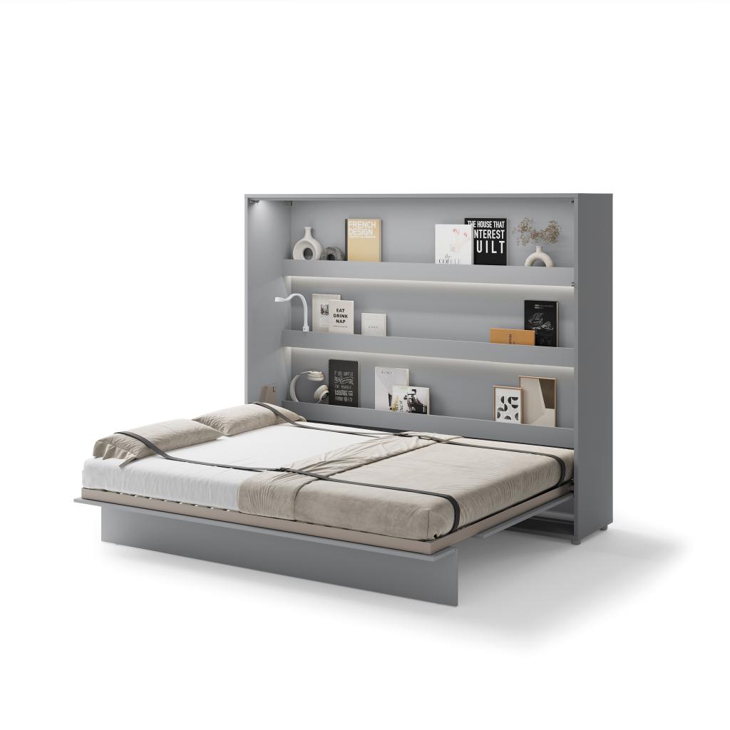Concept opklapbed horizontaal - 160x200 - Grijs, Niet ingevuld, Niet ingevuld, Niet ingevuld