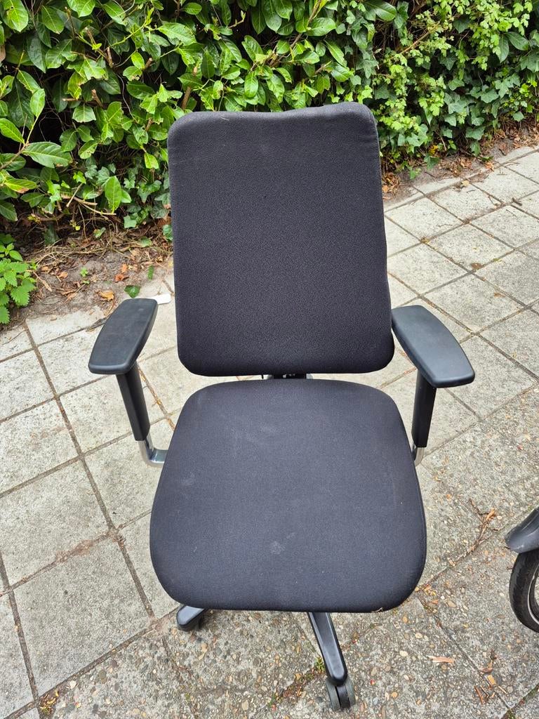 2 bureau stoelen, Ophalen, Gebruikt, Zwart