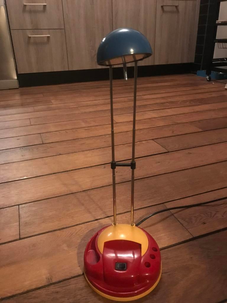 Massive Memphis Milano stijl bureaulamp jaren 90 vintage, Ophalen of Verzenden, Kunststof, 50 tot 75 cm