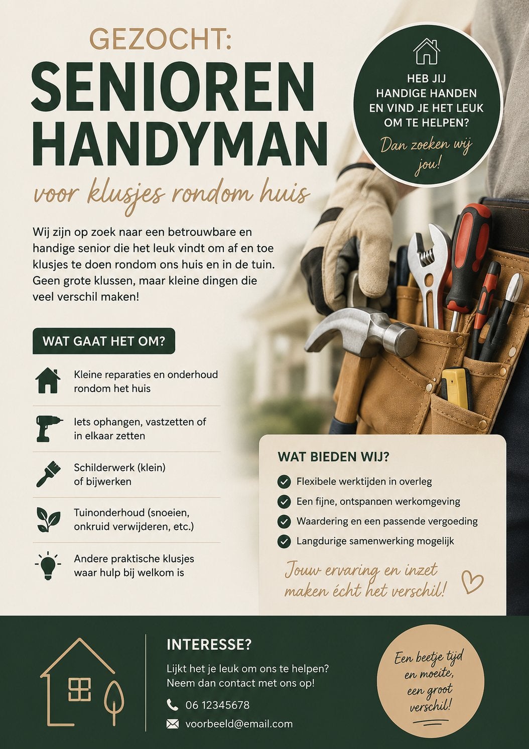 Klusjesman handyman senioren gezocht, Diensten en Vakmensen, Klussers en Klusbedrijven