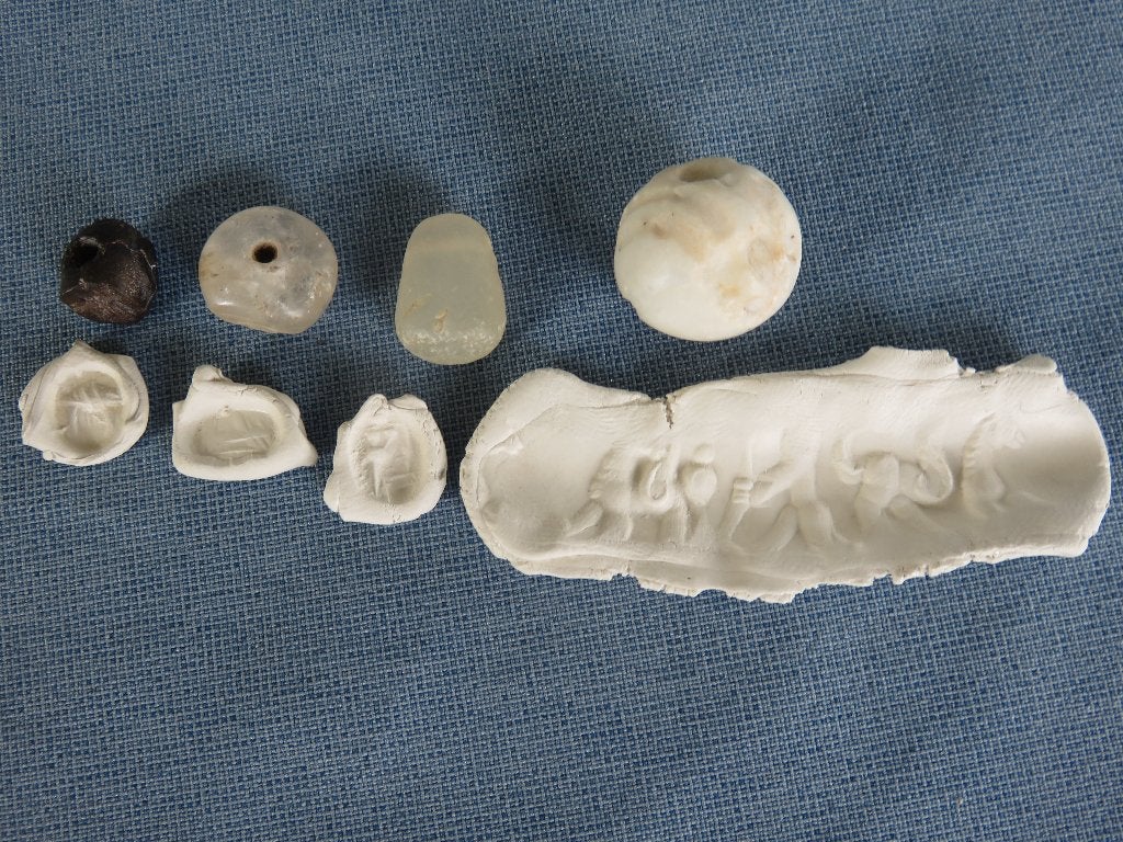 Sassanidische stempels in steen - 3e -5e eeuw A.D., Ophalen of Verzenden