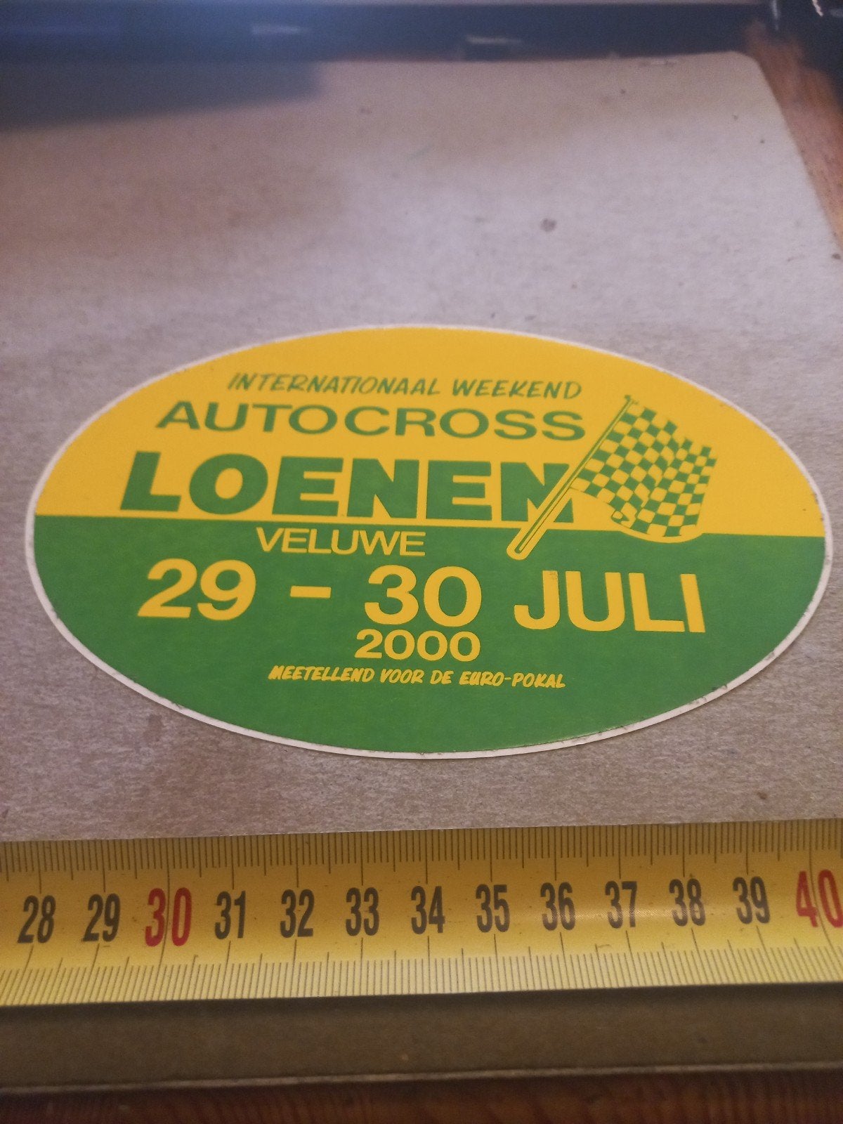 Autocross Loenen Veluwe 2000 Sticker, Ophalen of Verzenden, Gebruikt