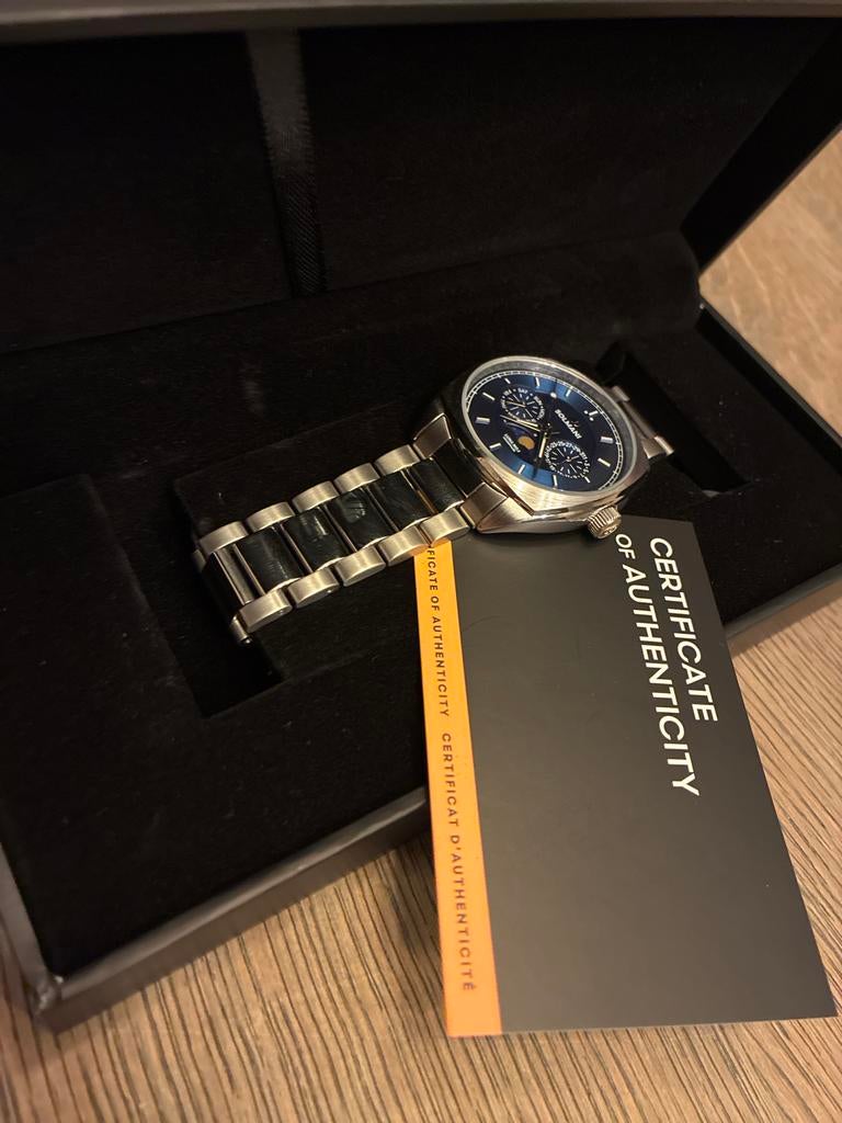 Nieuw Solmani Luna No.1 Herenhorloge - Blauw met Stalen Band, Overige merken, Staal, Polshorloge, Nieuw