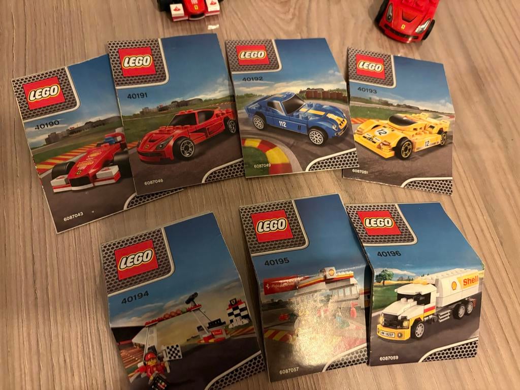 Lego Ferrari Shell V-Power Collectie (6 sets), Ophalen of Verzenden, Zo goed als nieuw, Complete set, Lego