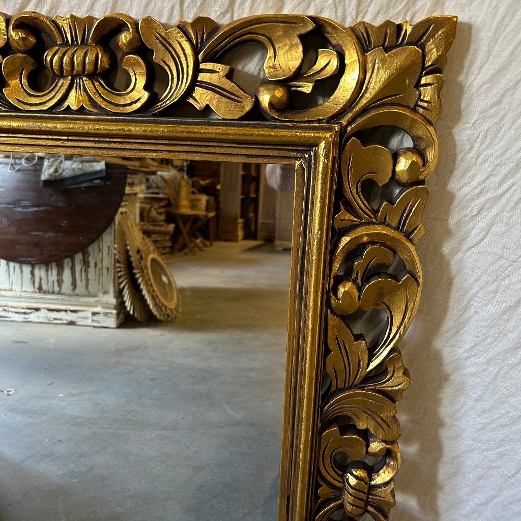 Barok Spiegel – houten lijst goud - 100 x 70 cm- TTM Wonen, Huis en Inrichting, TTM Wonen, Meubels – (Perzische) Tapijten en Woonaccessoires