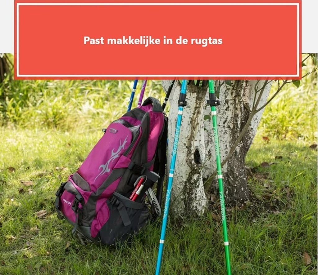 Hiking stokken – verstelbare/opvouwbare wandelstokken, Verstelbaar, CONSULTING BUSINESS MANAGEMENT, Nieuw, Ophalen of Verzenden