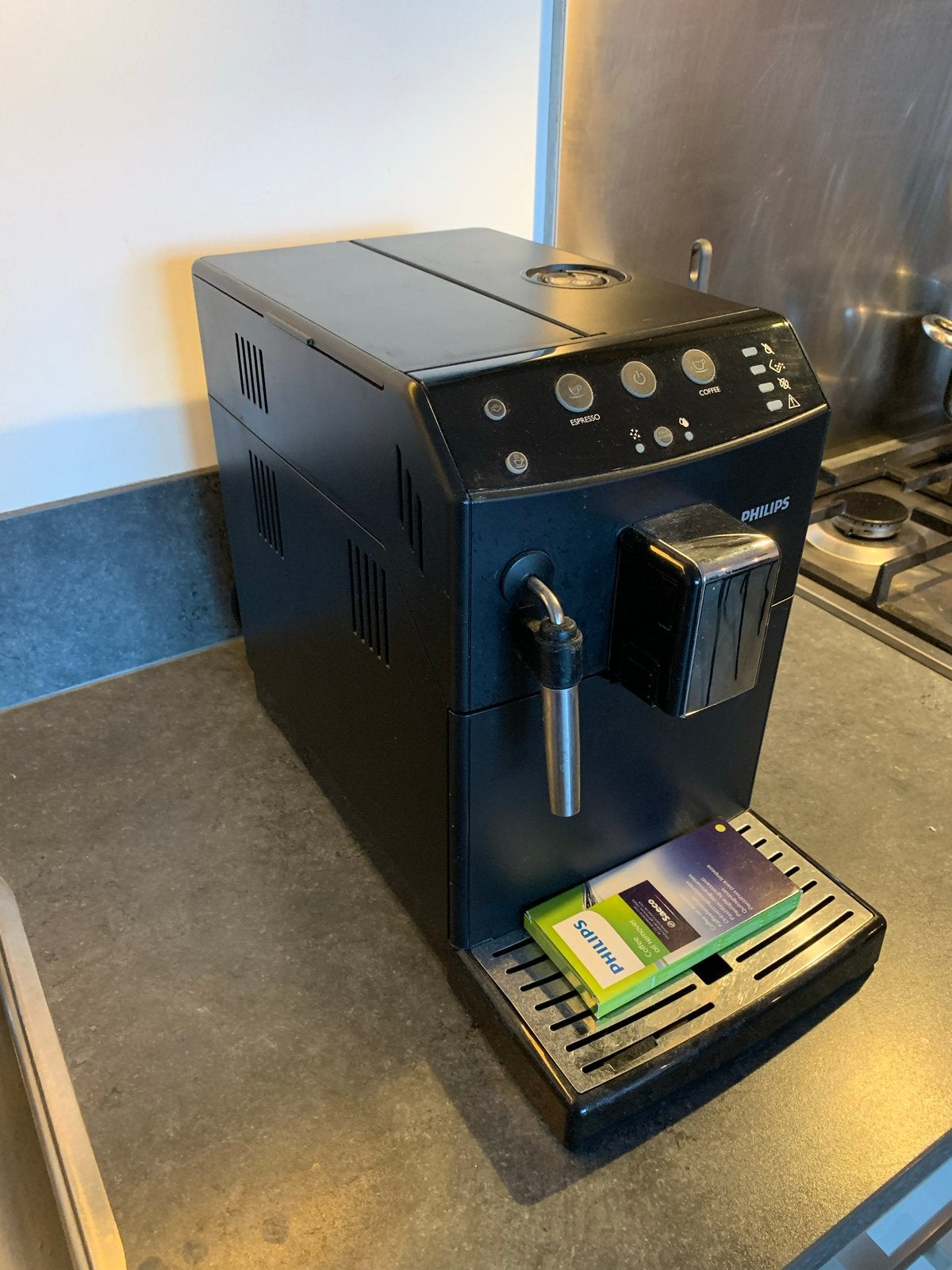 Philips 3000 serie HD8827 - Volautomatische espressomachine, Ophalen, Gebruikt, Espresso apparaat, Koffiebonen