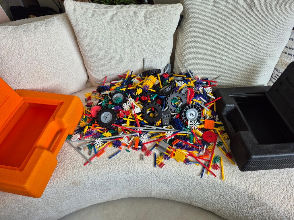 K'nex met twee opbergkoffers, Ophalen of Verzenden, Gebruikt, K'nex