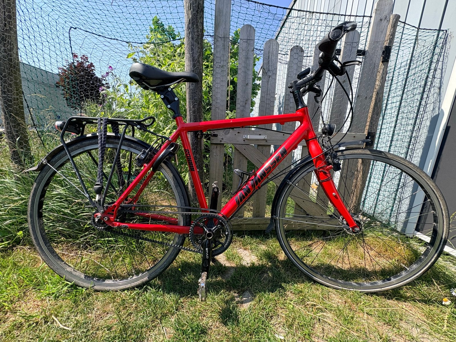 Rode Jan Janssen maat 53 totaal aluminium Rohloff en riem, Overige merken, Gebruikt, Vering, 10 tot 15 versnellingen