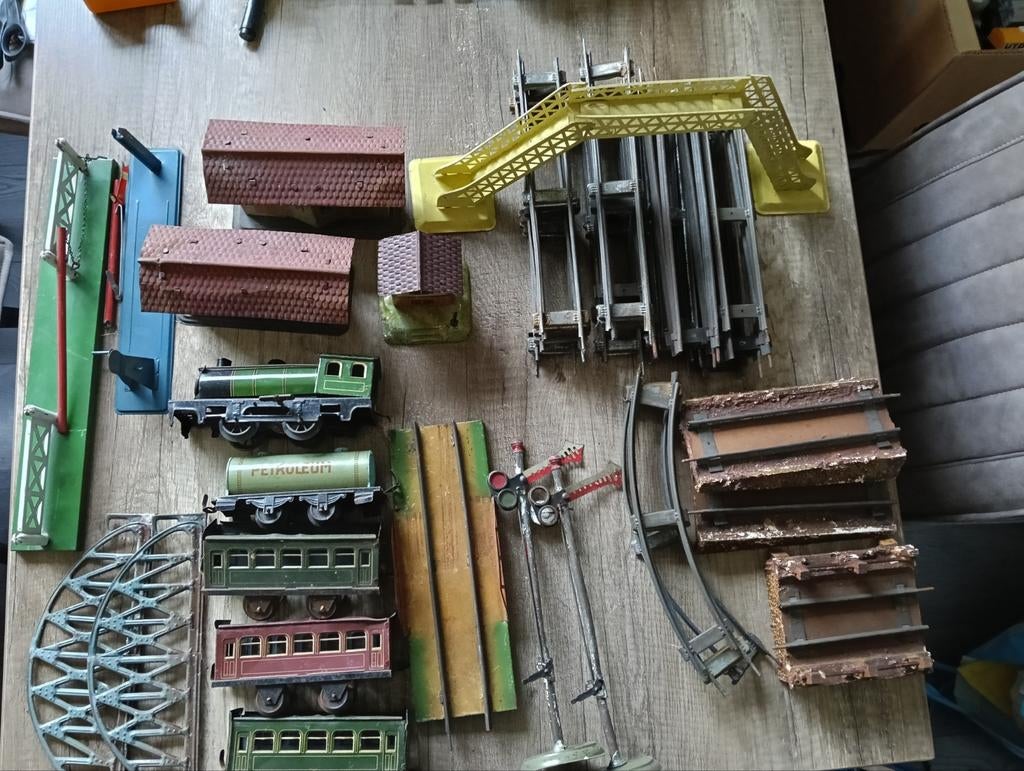 Oude trein spoor O, Hobby en Vrije tijd, Overige merken, Gelijkstroom, Ophalen of Verzenden, Gebruikt