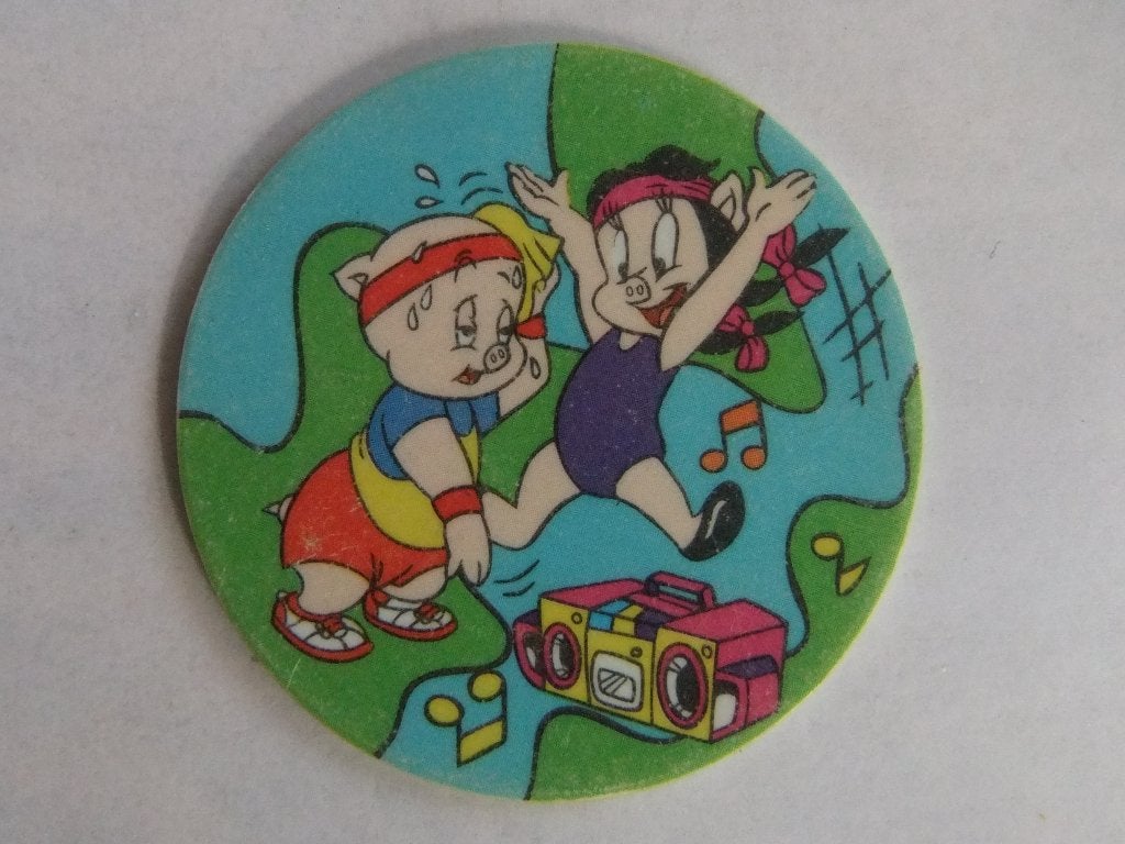 Porky Pig Flippo Tazo 34 Looney Tunes, Verzamelen, Verzenden, Looney Tunes, Losse flippo's