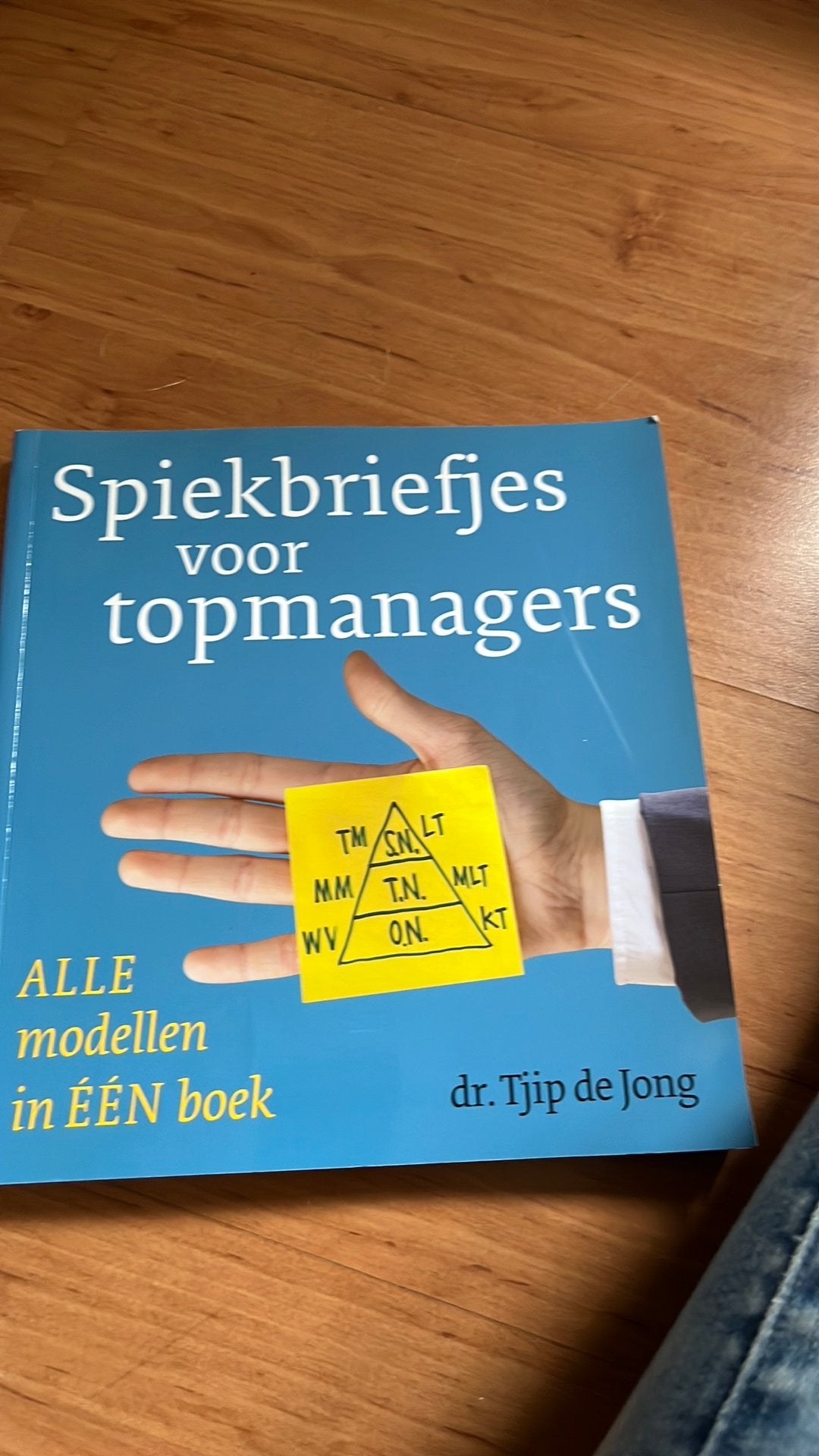Tjip de Jong - Spiekbriefjes voor topmanagers, Ophalen of Verzenden, Zo goed als nieuw, Tjip de Jong