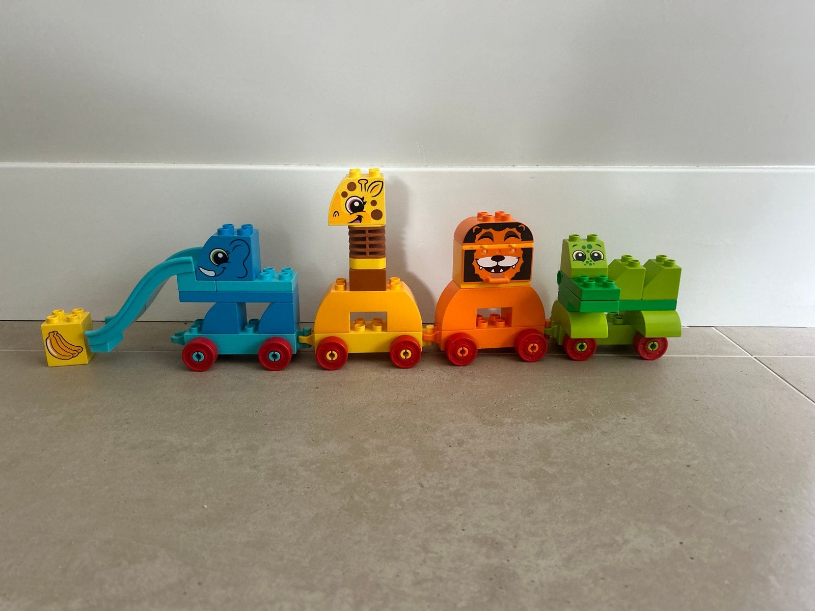 Lego Duplo dierentrein, Ophalen of Verzenden, Zo goed als nieuw, Duplo