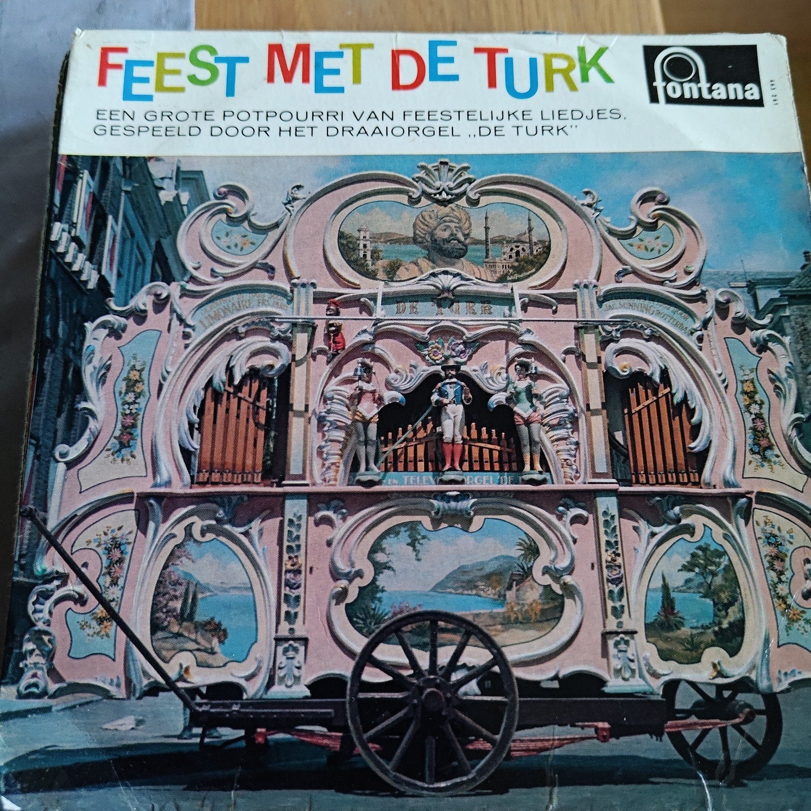 Feest met de Turk - Draaiorgel muziek LP, Cd's en Dvd's, Ophalen of Verzenden, Gebruikt, 7 inch