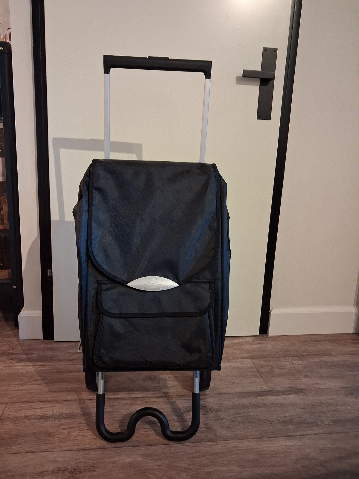 boodschappen trolley, Ophalen, Zo goed als nieuw, Zwart, Wieltjes