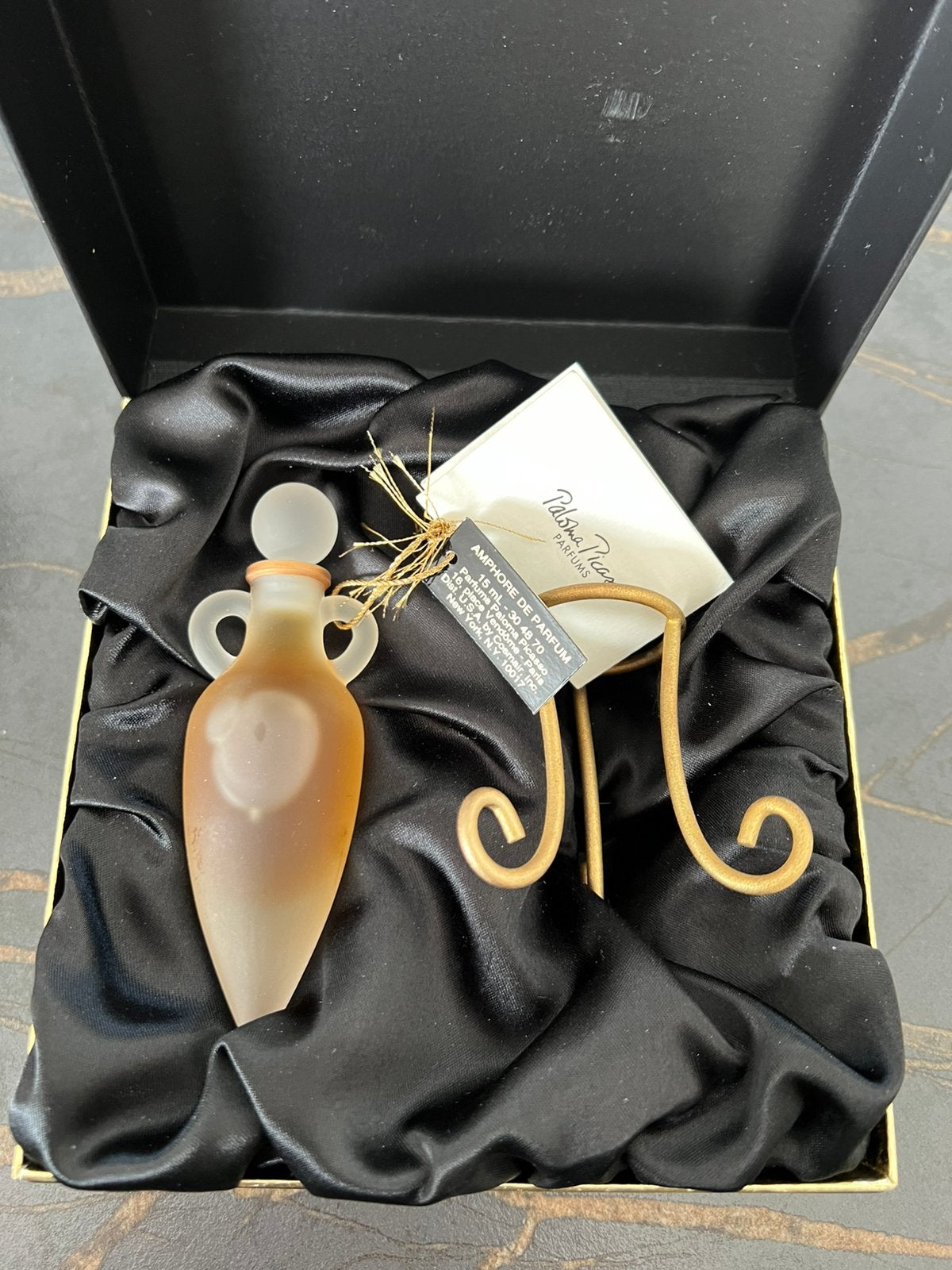 Paloma Picasso Amphore prachtige fles zie foto’s, Verzamelen, Ophalen, Zo goed als nieuw, Parfumfles