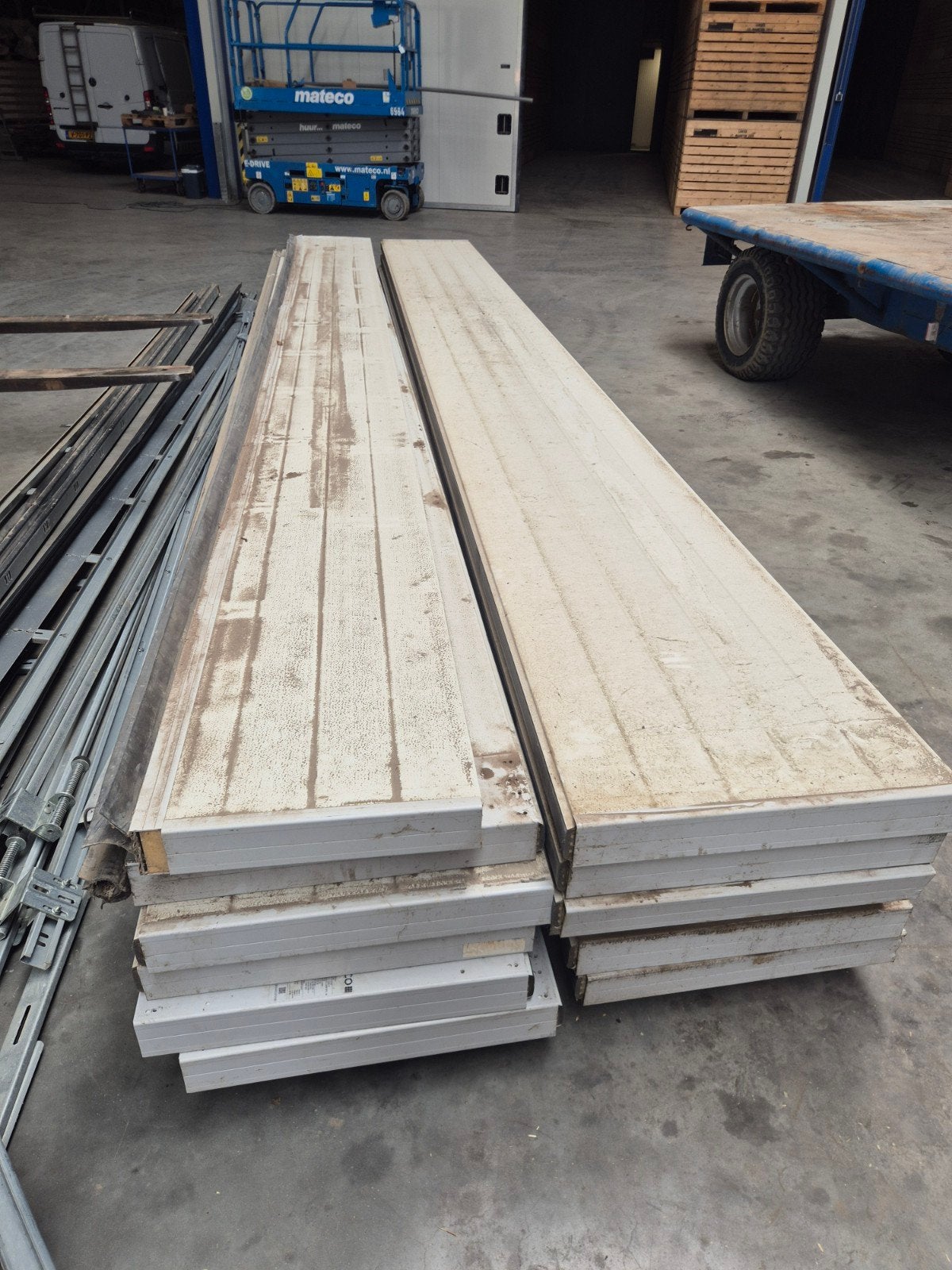 Salco overhead deur 5860 breed x 6000 hoog, Ophalen, Gebruikt, 250 cm of meer, Planken