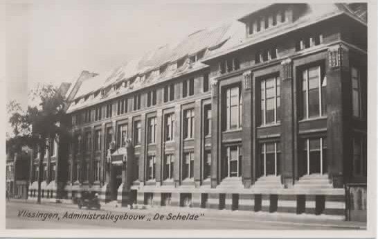 Vlissingen Administratiegebouw De Schelde, Verzenden, 1940 tot 1960, Ongelopen, Zeeland