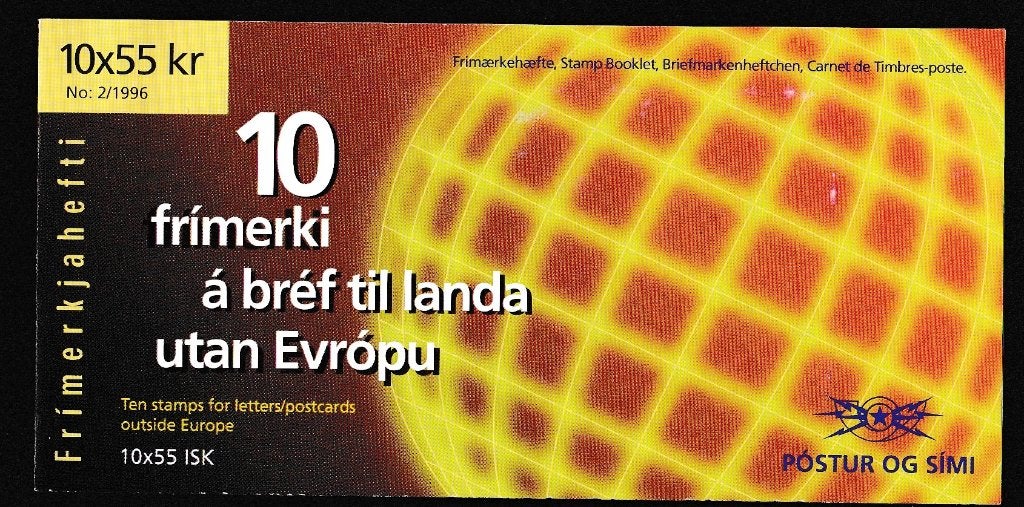 nr.103 - CEPT. boekje IJsland 1996, Ophalen of Verzenden, Overige landen, Postfris
