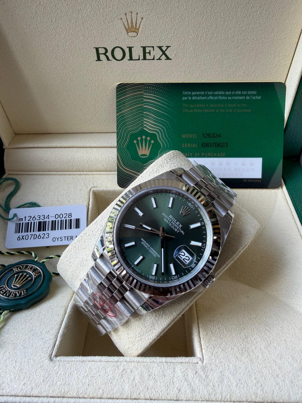 Rolex Datejust Mint Green, Sieraden, Tassen en Uiterlijk, Horloges | Heren, Staal, Polshorloge, Nieuw, Ophalen of Verzenden