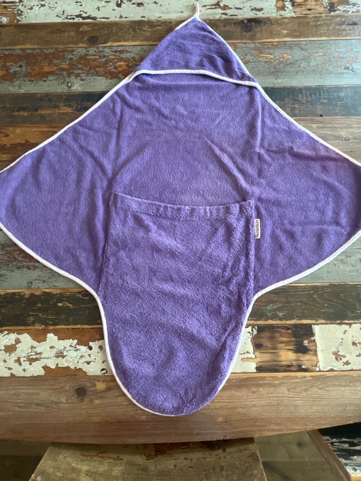 Koeka Baby Badcape Paars - Zo goed als nieuw, Kinderen en Baby's, Ophalen of Verzenden, Zo goed als nieuw