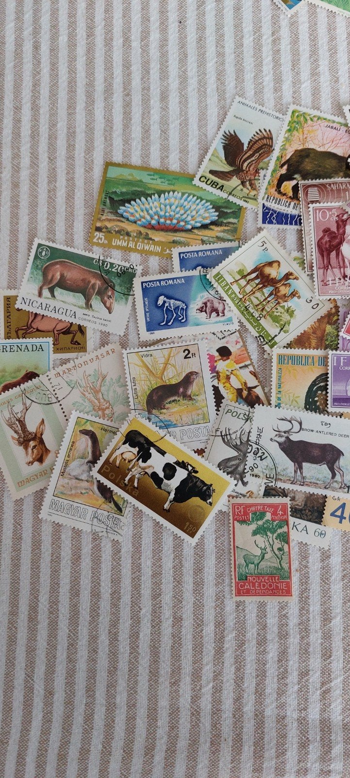 Postzegels: dieren - Diverse landen en soorten, Ophalen of Verzenden, Dier of Natuur
