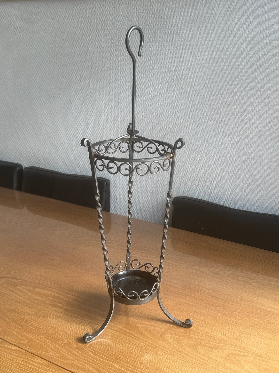 Vintage smeedijzeren paraplubak, Ophalen, Gebruikt, Metaal