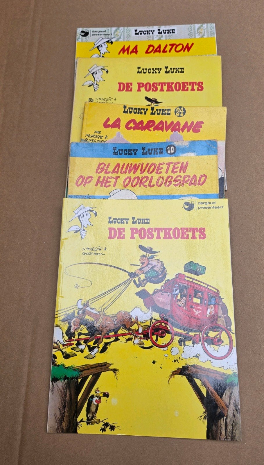 Grote collectie stripboeken: Guust Flater, Asterix, Lucky Lu, Meerdere stripboeken, Ophalen of Verzenden, Zo goed als nieuw