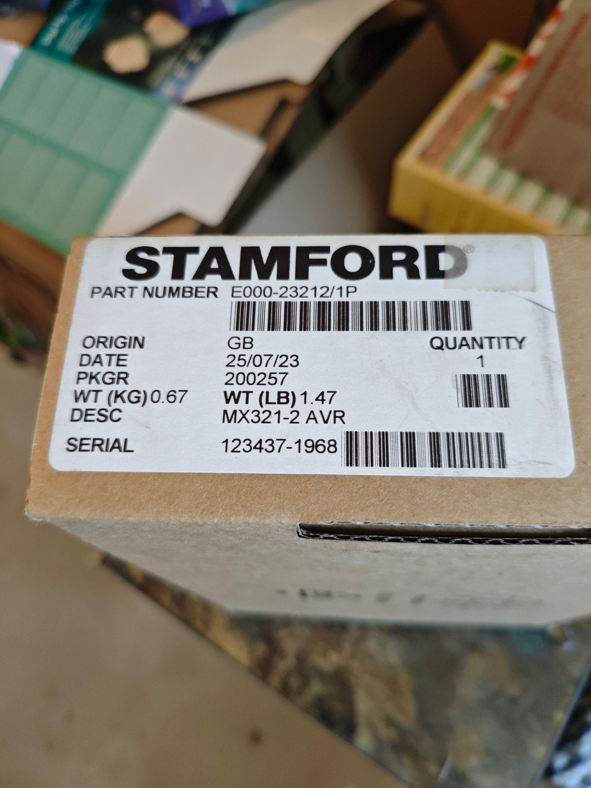 Stamford MX321-2 AVR Automatische Spanningsregelaar, Ophalen of Verzenden, Nieuw