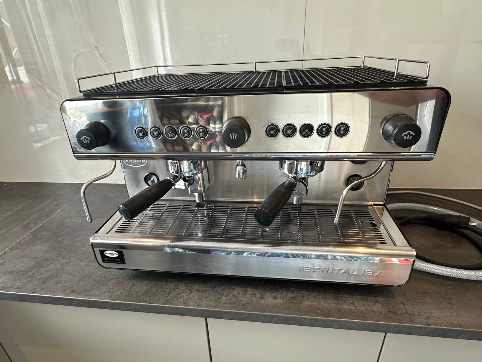 Iberital IB7, 10 kopjes of meer, Koffiemachine, Gemalen koffie, Zo goed als nieuw