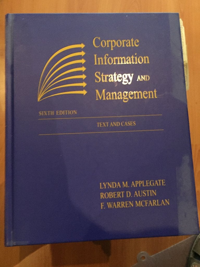 Corporate Information Strategy and Management -L.M.Applegate, Boeken, Lynda Applegate, Zo goed als nieuw, Beta, HBO