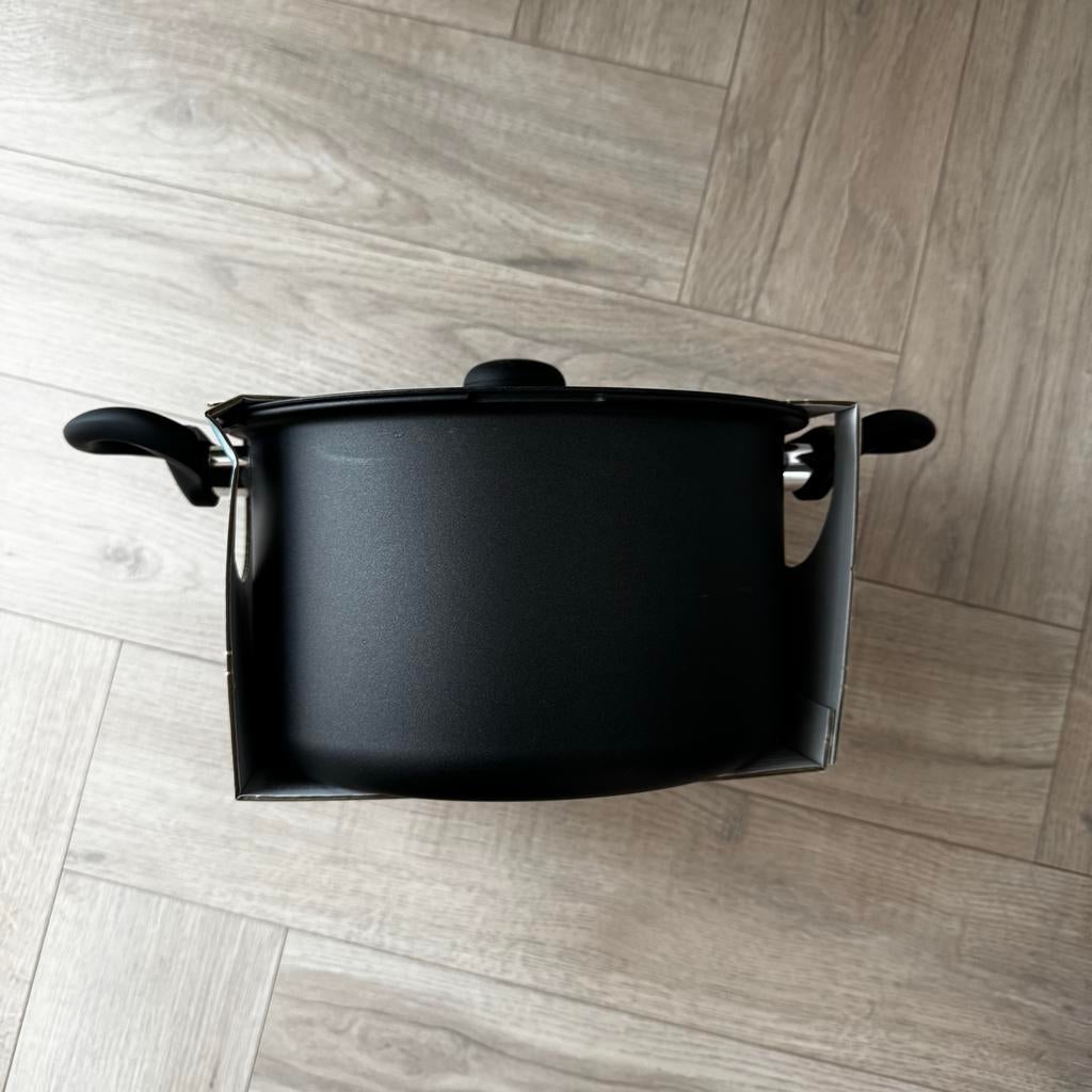 ALUMINIUM pan met zeefdeksel nieuw, Ophalen of Verzenden, Nieuw, Koekenpan of Braadpan