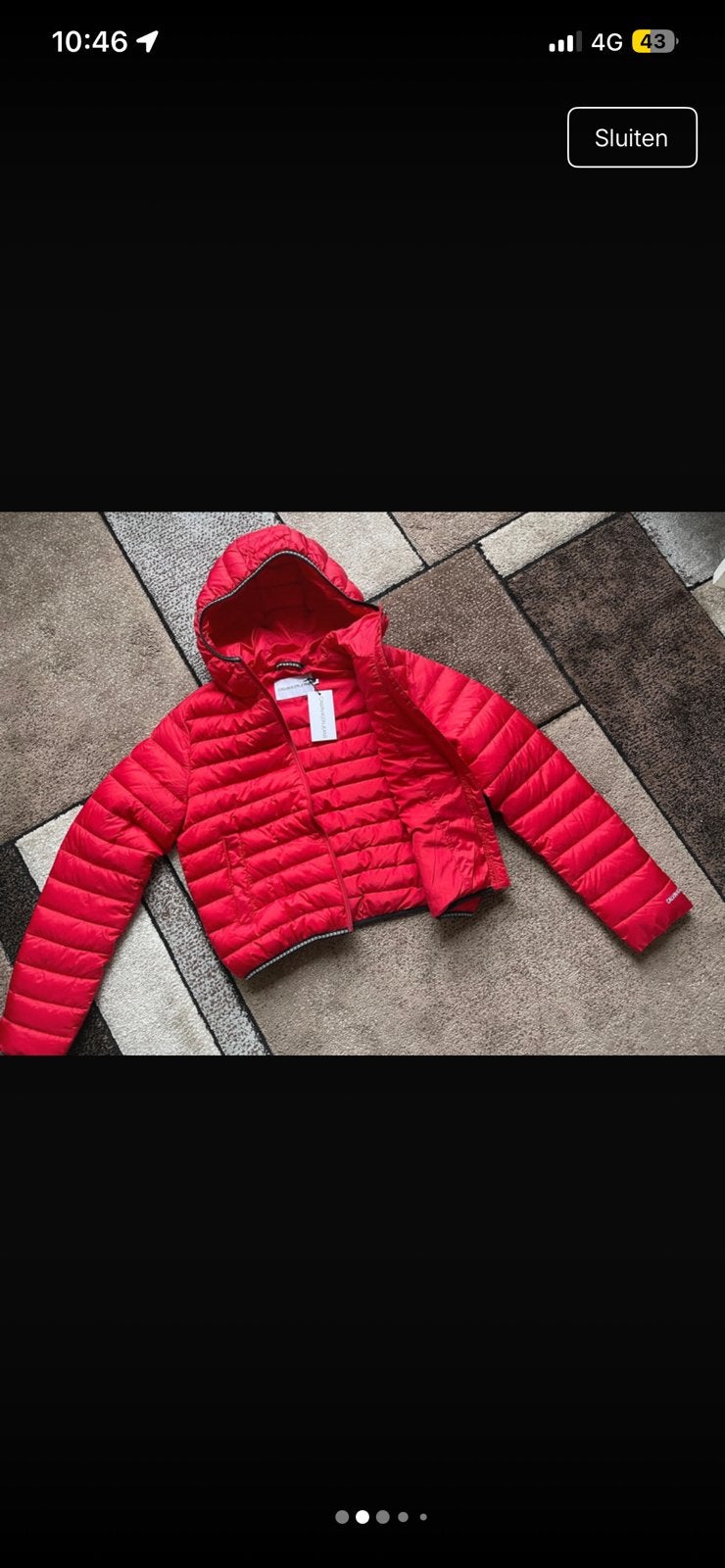 Calvin Klein jas, Ophalen of Verzenden, Nieuw, Maat 34 (XS) of kleiner, Rood