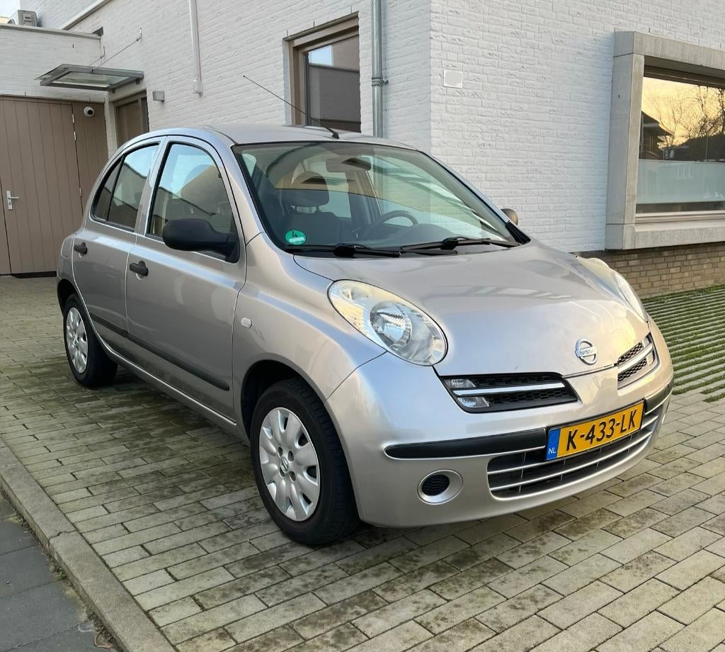 Nissan Micra 1.2 5DR 2006 Grijs - nieuwe APK, Stof, 40 €/maand, Sound system, 4 cilinders