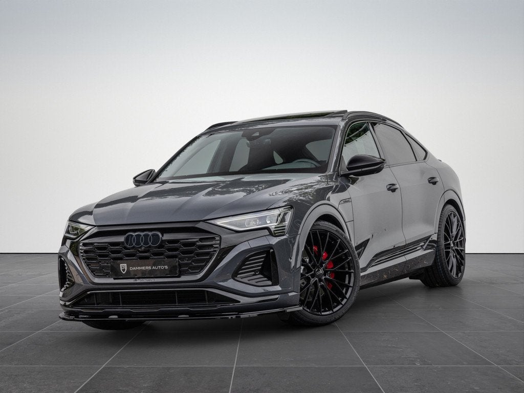 Audi Q8 Sportback e-tron 55 quattro 115 kWh S-stoelen Pano T, Auto's, Audi, Automaat, Automatische klimaatregeling, Gebruikt, Leder