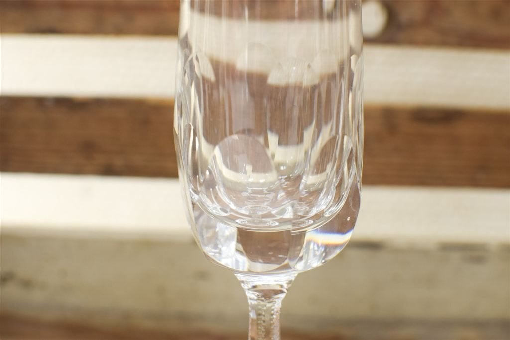 6 stuks Hooghoudt Champagne glazen 50535, Gebruikt, Ophalen of Verzenden, Bord(en), Overige stijlen