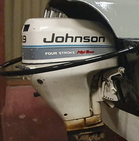 Johnson buitenboordmotor 9.9 langstaart met afstandbediening, Ophalen, Gebruikt, 5 tot 10 pk, Buitenboordmotor