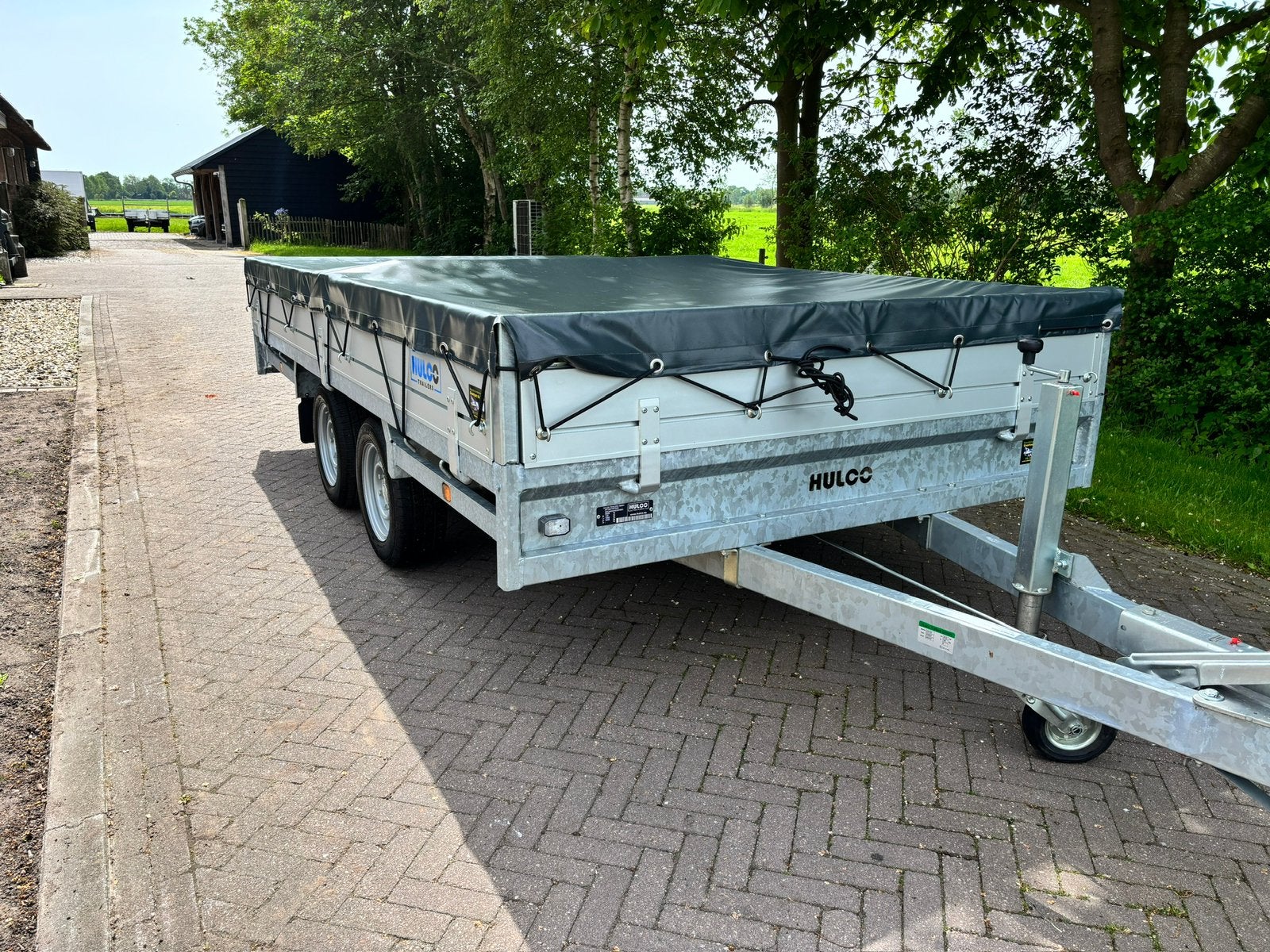 Hulco Medax plateauwagen 3.35 x 1.83 3000 kg, Ophalen, Zo goed als nieuw