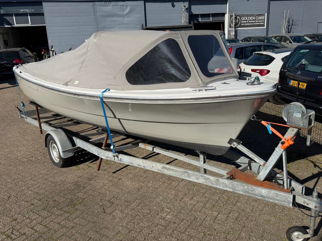 Bellus 580 diesel sloep kan met trailer, Watersport en Boten, Ophalen, 16 pk, Overige typen, Binnenboordmotor