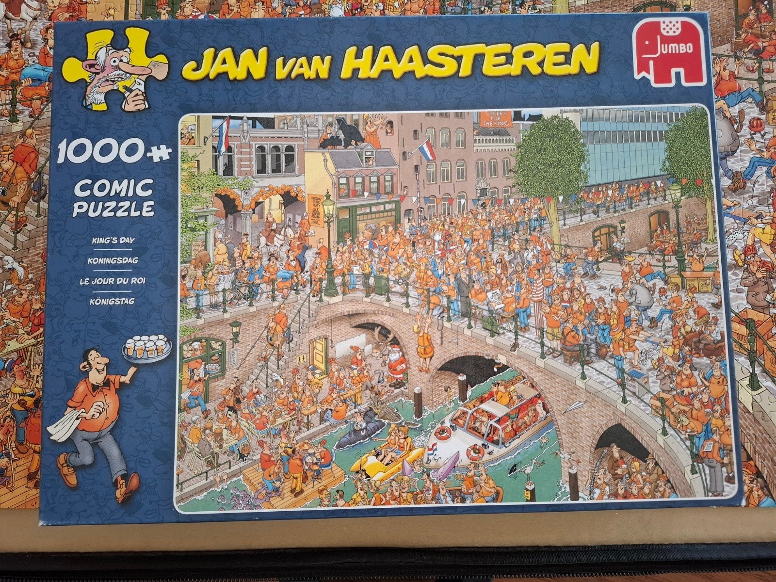 Jan van Haasteren puzzel 1000 st. Koningsdag, Hobby en Vrije tijd, Denksport en Puzzels, Ophalen, 500 t/m 1500 stukjes, Zo goed als nieuw