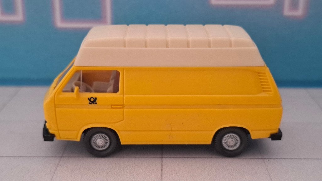 Wiking 1:87 Volkswagen T3 Transporter Verhoogd Deutsche Post, Hobby en Vrije tijd, Ophalen of Verzenden, Gebruikt, Auto, Wiking