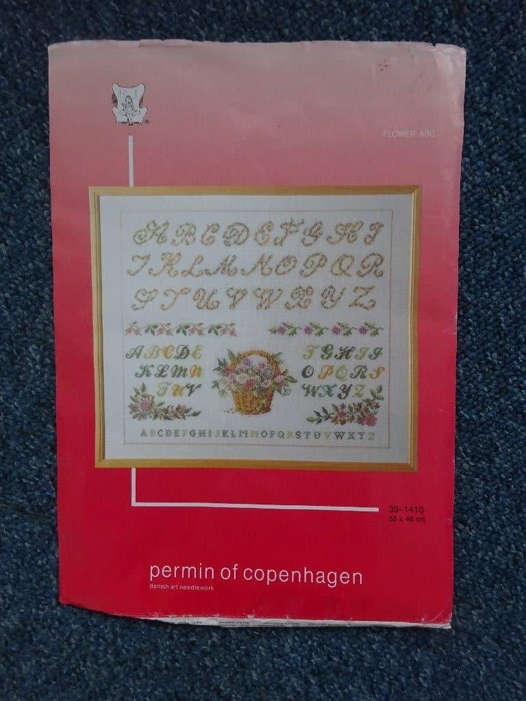 ( nr. 21 )   borduurwerk  ABC, Ophalen of Verzenden, Zo goed als nieuw, Overige typen