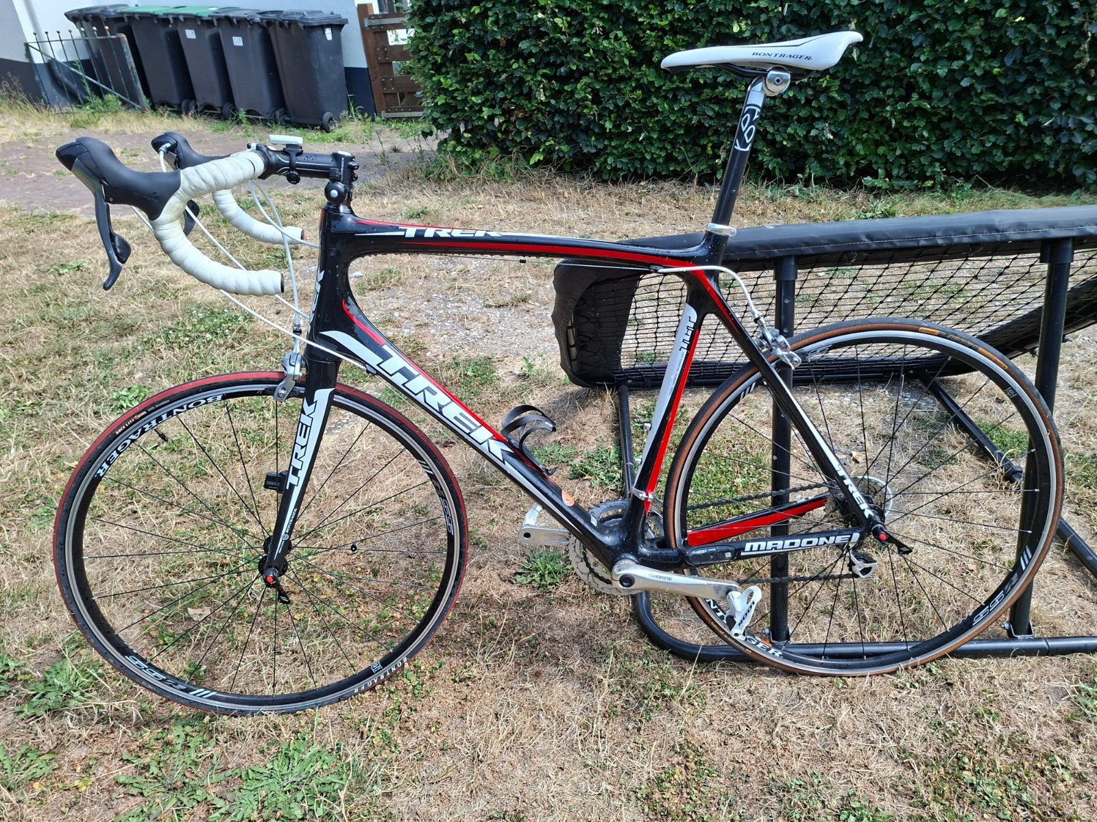 Trek Madone racefiets 62 cm- Carbon frame, Shimano afgemont., Fietsen en Brommers, Carbon, Zo goed als nieuw, 61 tot 65 cm, Meer dan 20 versnellingen