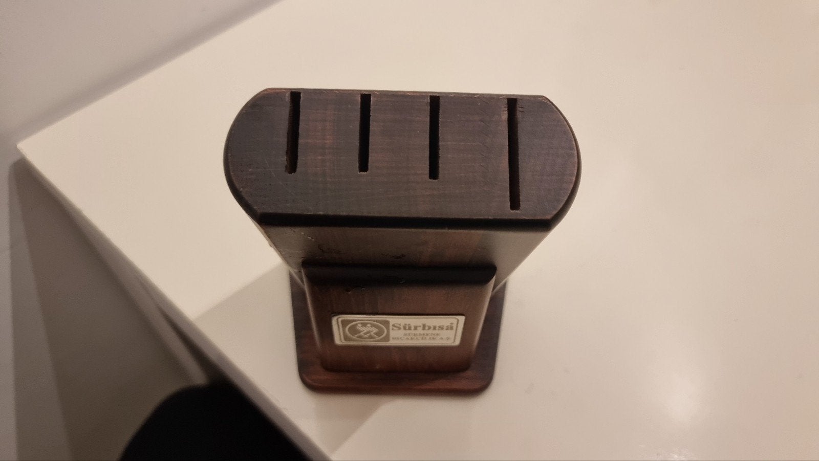 Massief houten messenblok Sürbısa, Overige typen, Hout, Ophalen of Verzenden, Zo goed als nieuw