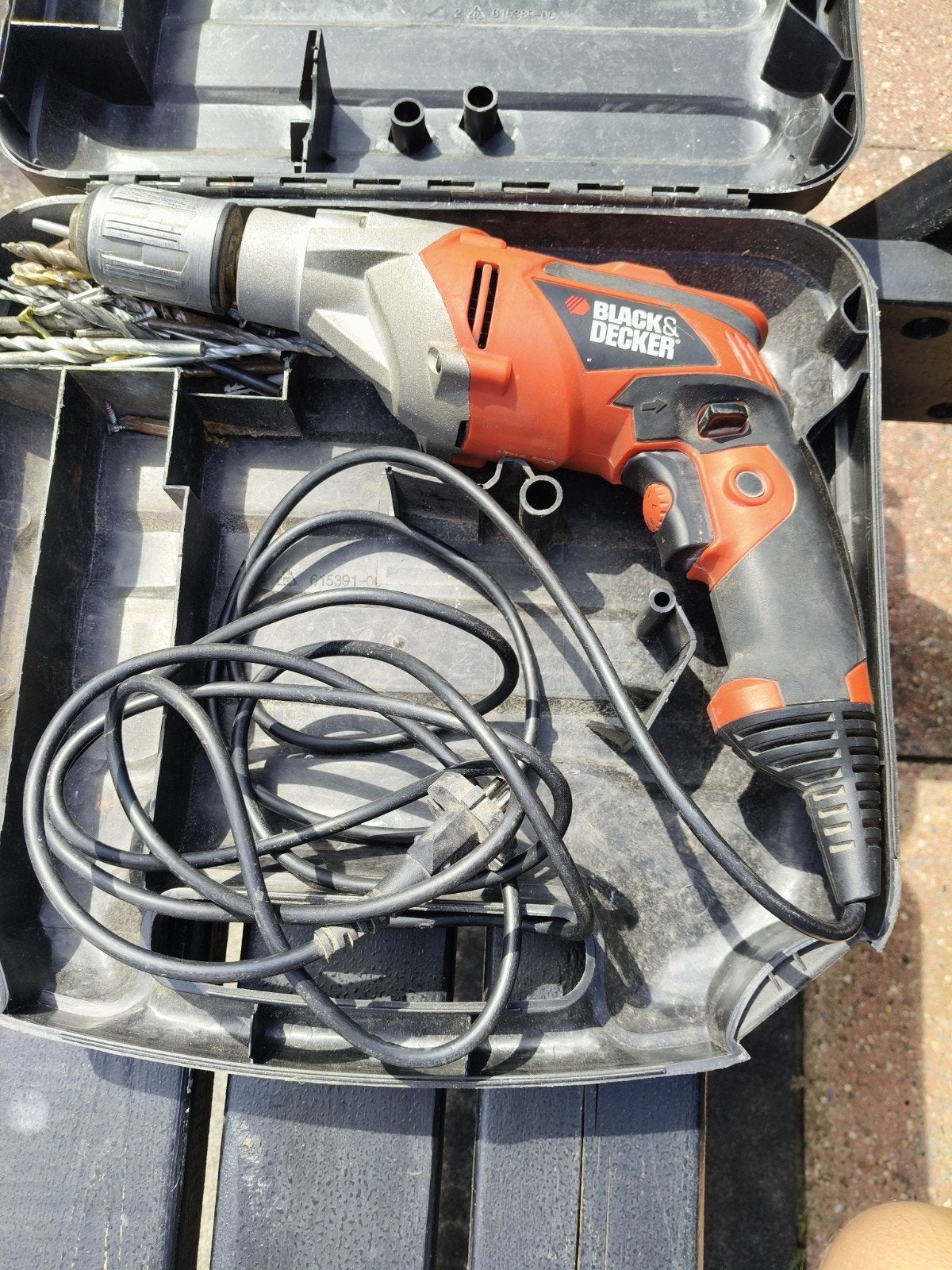 Black & Decker Boormachine KR703 - Draait links/rechts, Variabele snelheid, Ophalen, Boormachine, Gebruikt