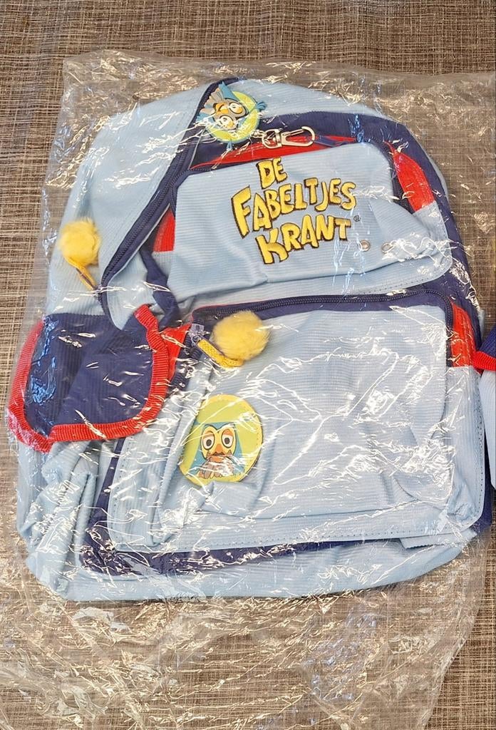 Nieuwe Fabeltjeskrant rugzak met pompons en sleutelhanger, Overige merken, Minder dan 30 cm, Nieuw, Ophalen of Verzenden