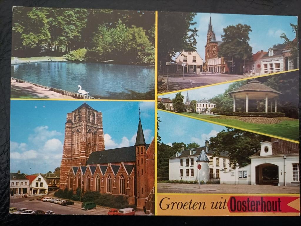 Groeten uit Oosterhout. 5-luik, Ophalen of Verzenden, 1960 tot 1980, Ongelopen, Noord-Brabant