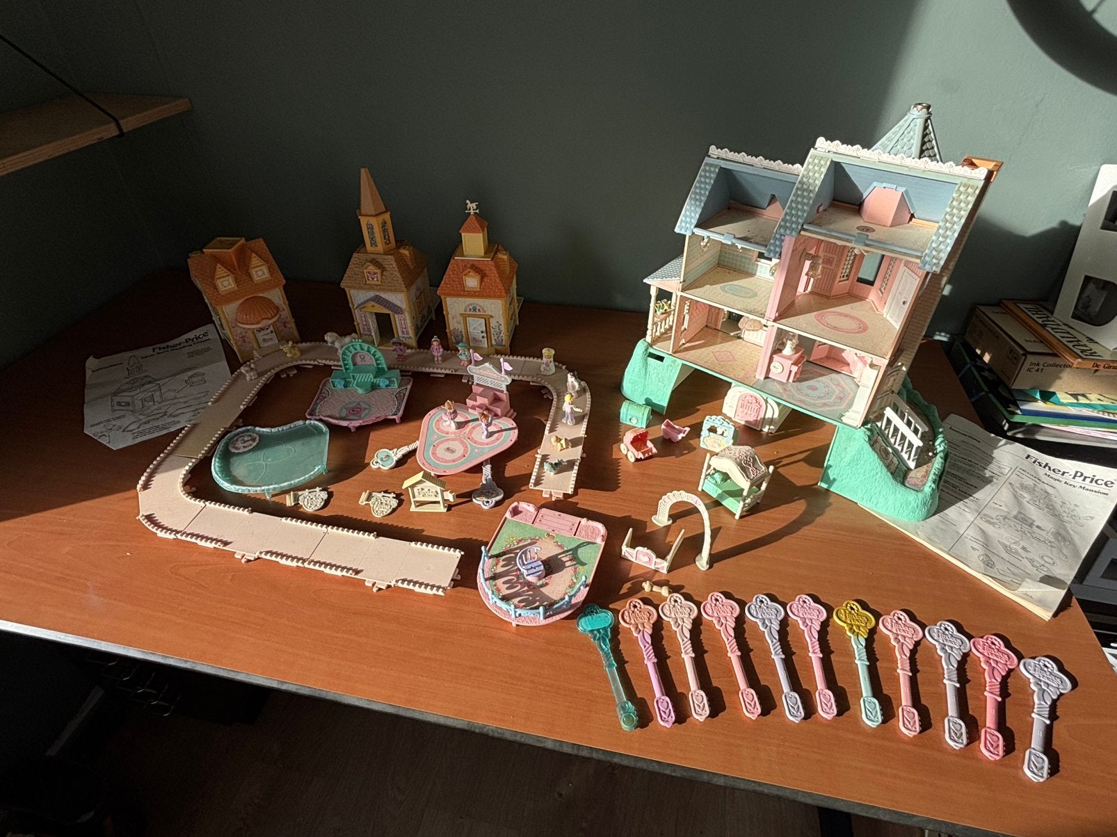 Fisher Price Magic Key Mansion + Precious Places, Ophalen, Gebruikt