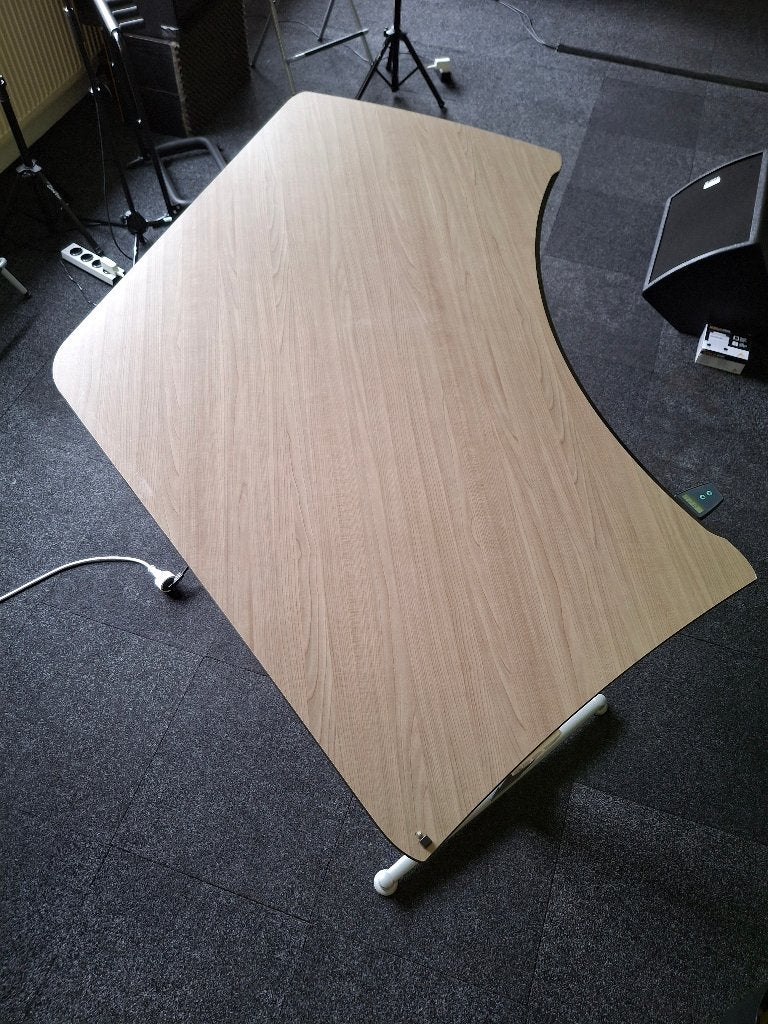 bureau, Huis en Inrichting, Gebruikt, Hoekbureau, Bruin, 130 cm